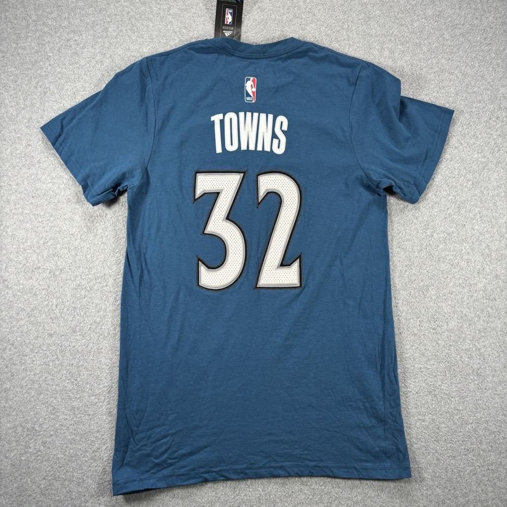 Minnesota Timberwolves Karl-Anthony Towns #32 Adidas Go-To Tee Shirt Small - Picture 2 of 9